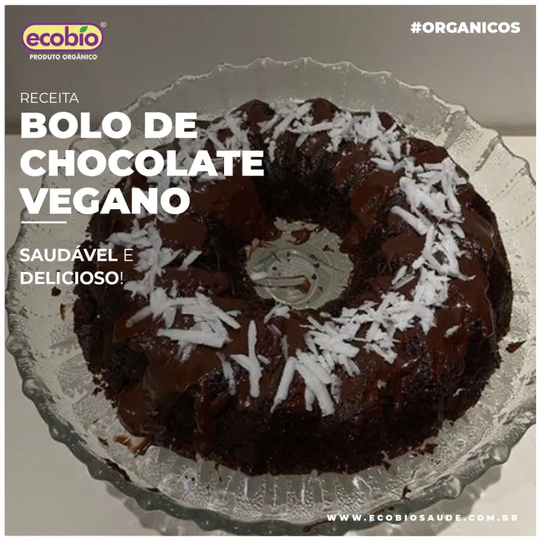 Bolo de chocolate Vegano